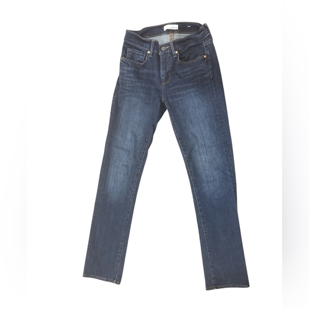 Loft Modern straight leg Jean Dark wash size 25